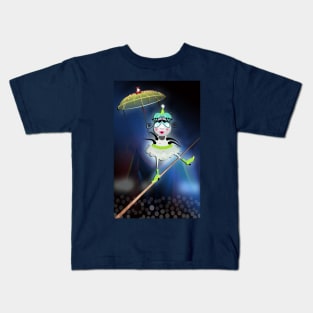 The Flea Circus - The Tightrope Walker Flea Kids T-Shirt